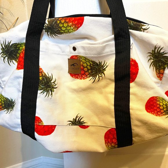 Lemar Handbags - Lemar Duffle Pineapple canvas bag,